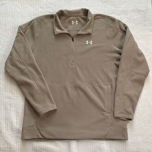 Under Armour Men's Beige Quarter-Zip Jacket